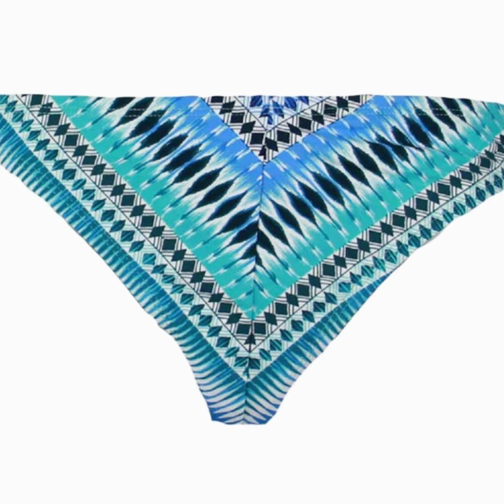 Bleu Rod Beattie Geometric Aztec Printed Side Tie Swim Bottoms